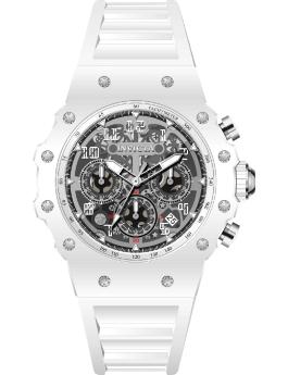 Invicta Racing 69668 Men's Watch - Quartz Movement - Acrylic with Silver Dial - 43 mm