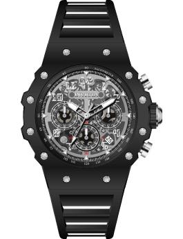 Invicta Racing 69669 Men's Watch - Quartz Movement - Acrylic with Silver Dial - 43 mm
