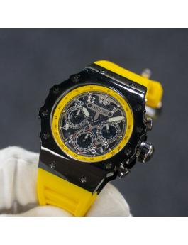 Invicta Racing 69670 Reloj de Hombre - Movimiento de Cuarzo - Acrílico con Esfera Plateada - 43 mm