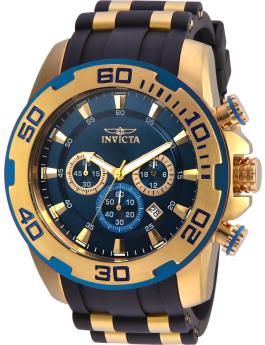 Invicta Pro Diver - SCUBA 22341 Men's Watch - Quartz Movement - Stainless Steel with Blue Dial - 50 mm
