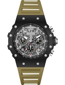 Invicta Racing 69671 Men's Watch - Quartz Movement - Acrylic with Silver Dial - 43 mm