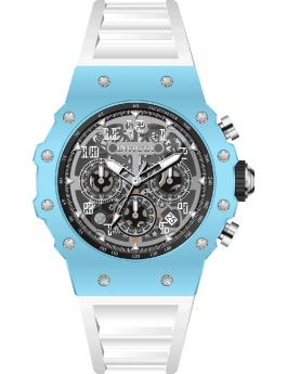 Invicta Racing 69673 Men's Watch - Quartz Movement - Acrylic with Silver Dial - 43 mm