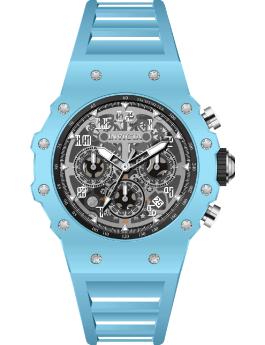 Invicta Racing 69674 Men's Watch - Quartz Movement - Acrylic with Silver Dial - 43 mm