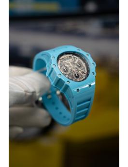 Invicta Racing 69674 Herenhorloge - Quartz Uurwerk - Acryl met Zilveren Wijzerplaat - 43 mm