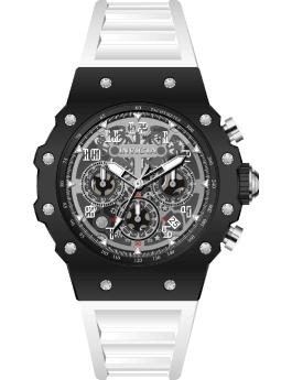 Invicta Racing 69675 Men's Watch - Quartz Movement - Acrylic with Silver Dial - 43 mm