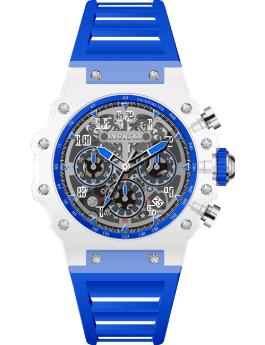 Invicta Racing 69678 Men's Watch - Quartz Movement - Acrylic with Silver Dial - 43 mm