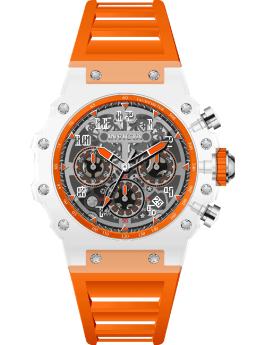 Invicta Racing 69679 Men's Watch - Quartz Movement - Acrylic with Silver Dial - 43 mm