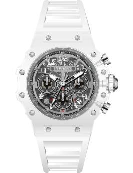 Invicta Racing 69680 Men's Watch - Quartz Movement - Acrylic with Silver Dial - 43 mm