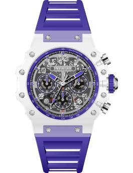 Invicta Racing 69683 Men's Watch - Quartz Movement - Acrylic with Silver Dial - 43 mm