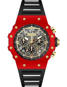 Invicta Racing 69685 Men's Watch - Quartz Movement - Acrylic with Gold Dial - 43 mm
