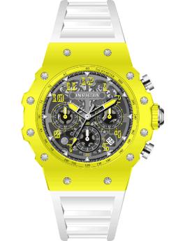 Invicta Racing 69686 Men's Watch - Quartz Movement - Acrylic with Silver Dial - 43 mm