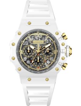 Invicta Racing 69689 Men's Watch - Quartz Movement - Acrylic with Gold Dial - 43 mm