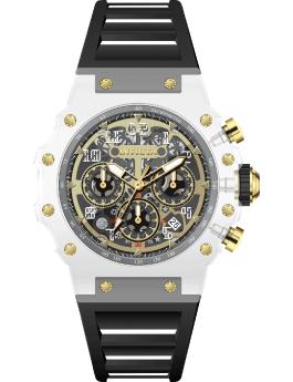 Invicta Racing 69690 Men's Watch - Quartz Movement - Acrylic with Gold Dial - 43 mm