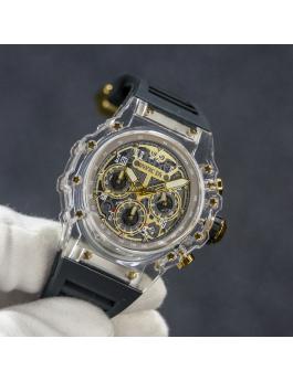 Invicta Racing 69690 Montre Homme - Mouvement Quartz - Acrylique avec Cadran Argenté - 43 mm