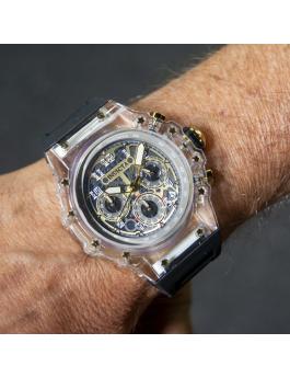 Invicta Racing 69690 Montre Homme - Mouvement Quartz - Acrylique avec Cadran Argenté - 43 mm
