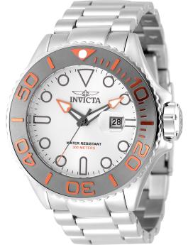 Invicta Grand Diver 49152 Reloj para Hombre - Movimiento de Cuarzo - Acero Inoxidable con Esfera Plateada - 52 mm