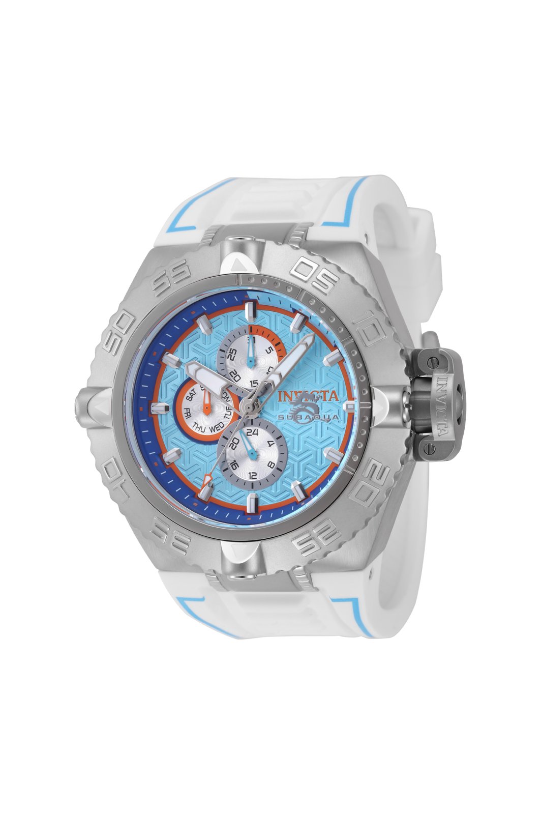 Invicta Subaqua 49876 Reloj para Hombre - Movimiento de Cuarzo - Acero Inoxidable con Esfera Azul - 50 mm