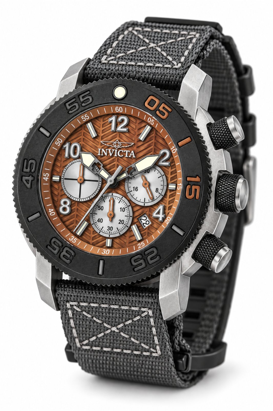 Invicta Coalition Forces 50094 Men's Watch - Quartz Movement - Stainless Steel with Copper Dial - 50 mm