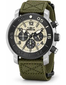 Invicta Coalition Forces 50095 Men's Watch - Quartz Movement - Stainless Steel with Beige Dial - 50 mm