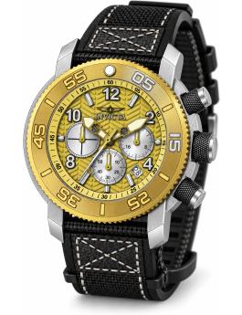 Invicta Coalition Forces 50096 Men's Watch - Quartz Movement - Stainless Steel with Gold Dial - 50 mm
