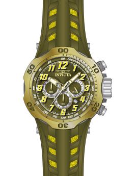 Invicta Venom 50509 Reloj para Hombre - Movimiento de Cuarzo - Acero Inoxidable con Esfera Verde - 52 mm