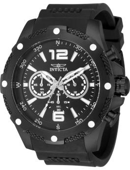 Invicta I-Force 50556 Reloj para Hombre - Movimiento de Cuarzo - Acero Inoxidable con Esfera Negra - 50 mm