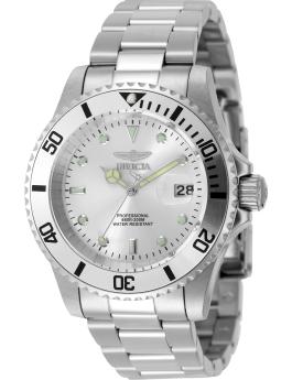 Invicta Pro Diver 50587 Relógio Masculino - Movimento Quartz - Aço Inoxidável com Mostrador Prateado - 40 mm