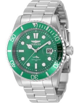 Invicta Pro Diver 50826 Reloj para Hombre - Movimiento de Cuarzo - Acero Inoxidable con Esfera Verde - 42 mm