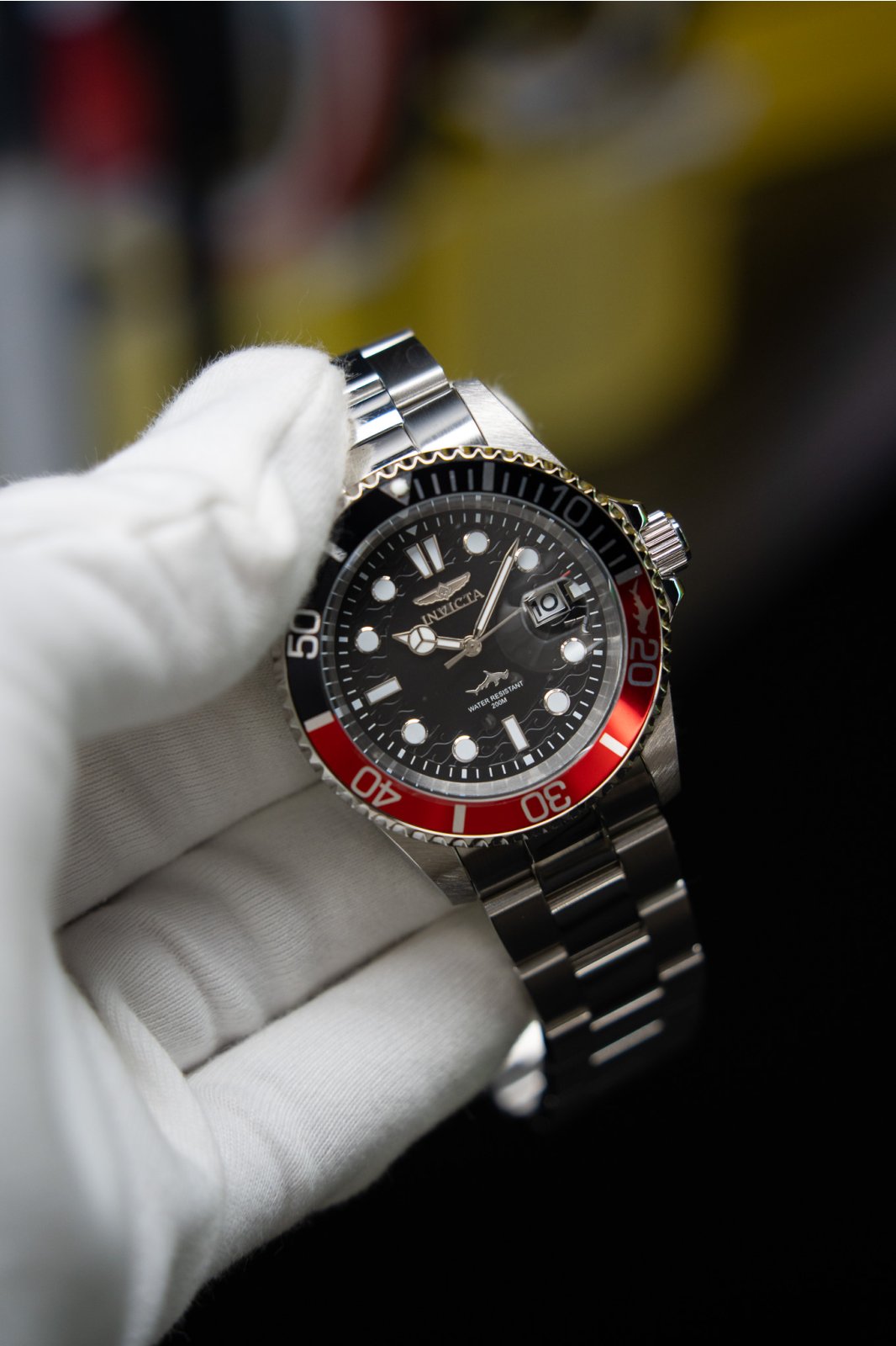 Invicta Pro Diver 50829 Reloj de Hombre - Movimiento de Cuarzo - Acero Inoxidable con Esfera Negra - 42 mm