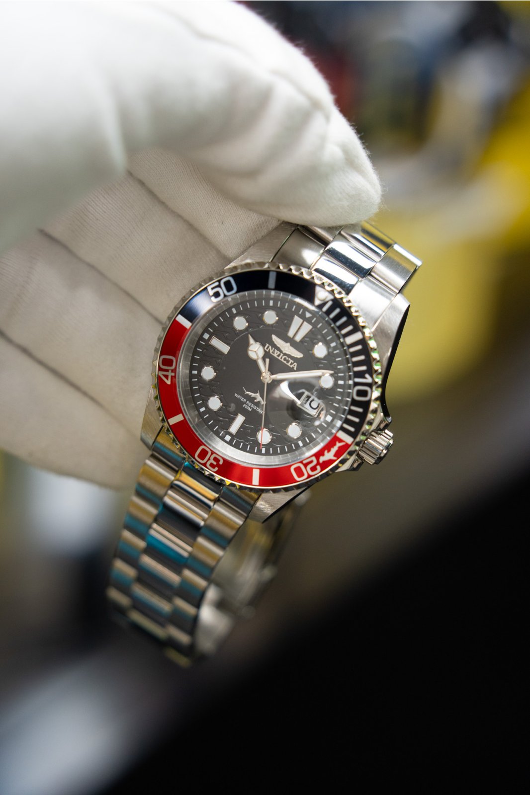 Invicta Pro Diver 50829 Reloj de Hombre - Movimiento de Cuarzo - Acero Inoxidable con Esfera Negra - 42 mm