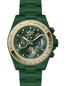 Invicta Speedway 51034 Relógio Masculino - Movimento Quartz - Aço Inoxidável com Mostrador Verde - 39 mm