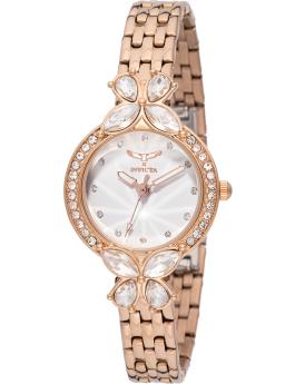 Invicta Wildflower 69099 Reloj de Mujer - Movimiento de Cuarzo - Metal con Esfera Blanca - 30 mm