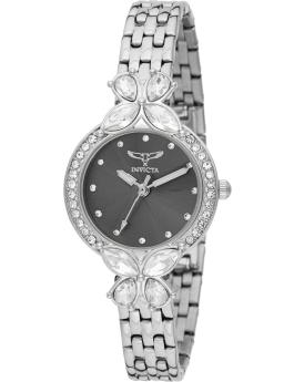 Invicta Wildflower 69102 Reloj de mujer - Movimiento de cuarzo - Metal con esfera negra - 30 mm