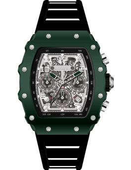 Invicta Racing 69696 Reloj para Hombre - Movimiento de Cuarzo - Acrílico con Esfera Plateada - 43 mm