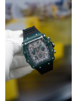 Invicta Racing 69696 Reloj para Hombre - Movimiento de Cuarzo - Acrílico con Esfera Plateada - 43 mm