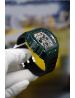 Invicta Racing 69696 Reloj para Hombre - Movimiento de Cuarzo - Acrílico con Esfera Plateada - 43 mm