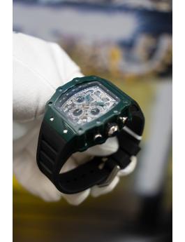Invicta Racing 69696 Reloj para Hombre - Movimiento de Cuarzo - Acrílico con Esfera Plateada - 43 mm
