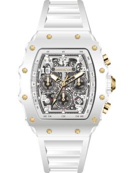 Invicta Racing 69700 Reloj para Hombre - Movimiento de Cuarzo - Acrílico con Esfera Plateada - 43 mm