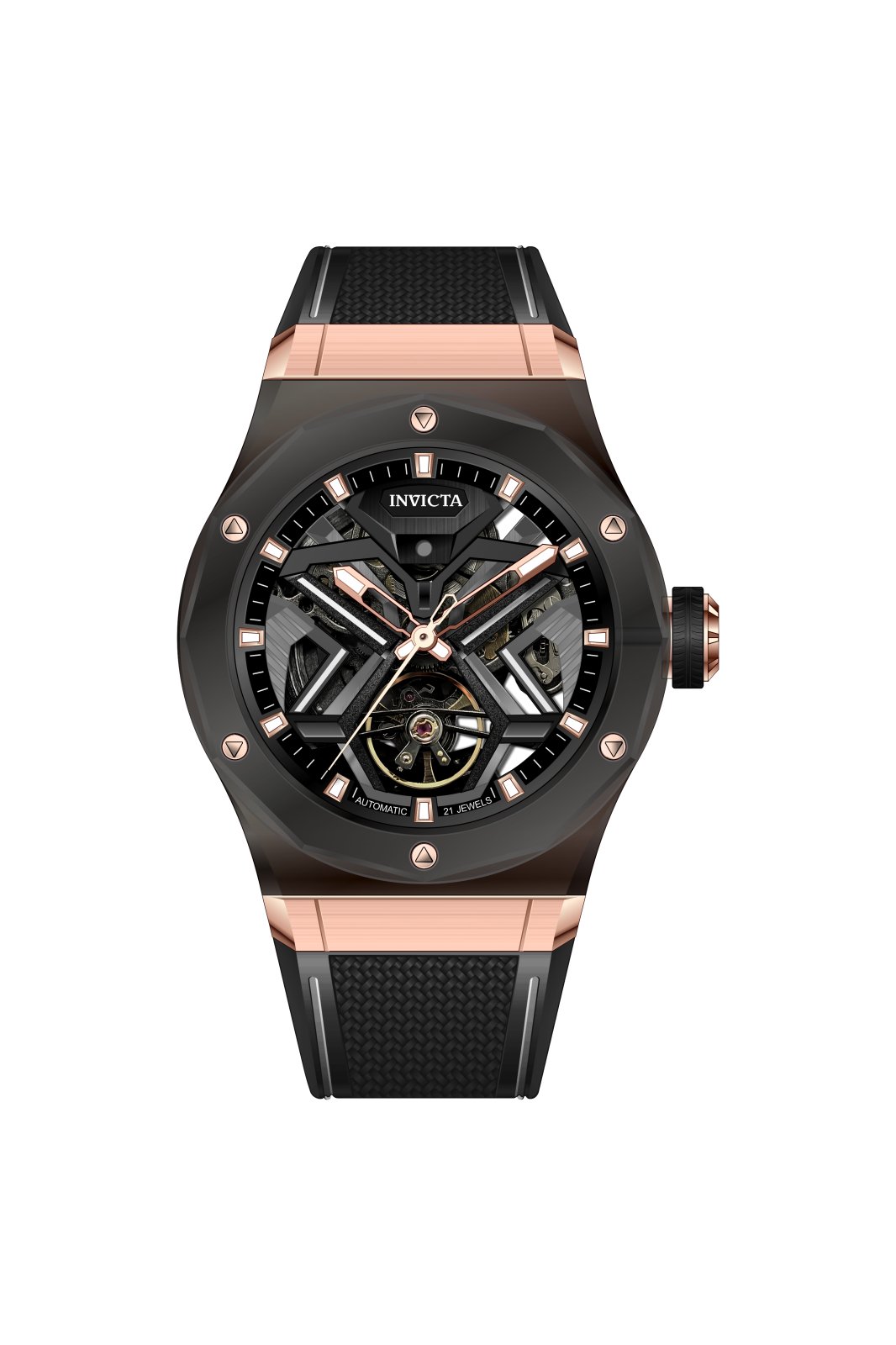 Invicta Celestial 70109 Relógio Masculino - Movimento Automático - Vidro K9 com Mostrador Preto - 45 mm