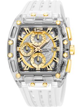 Invicta S1 Rally 70147 Men's Watch - Quartz Movement - Plastic with Gold Dial - 42 mm