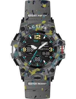 Activa Digital ACW8008-002 Reloj de Hombre - Movimiento Digital - ABS con Esfera Negra - 49 mm
