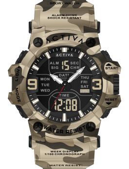 Activa Digital Essentials ACW8049MC-002 Orologio da Uomo - Movimento Digitale - Abs con Quadrante Nero - 53 mm
