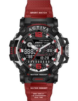 Activa Digital ACW8072-003 Reloj de Hombre - Movimiento Digital - Metal con Esfera Negra - 49 mm