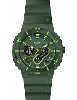 Activa Digital ACW8120-005 Reloj de Hombre - Movimiento Digital - ABS con Esfera Verde - 48 mm