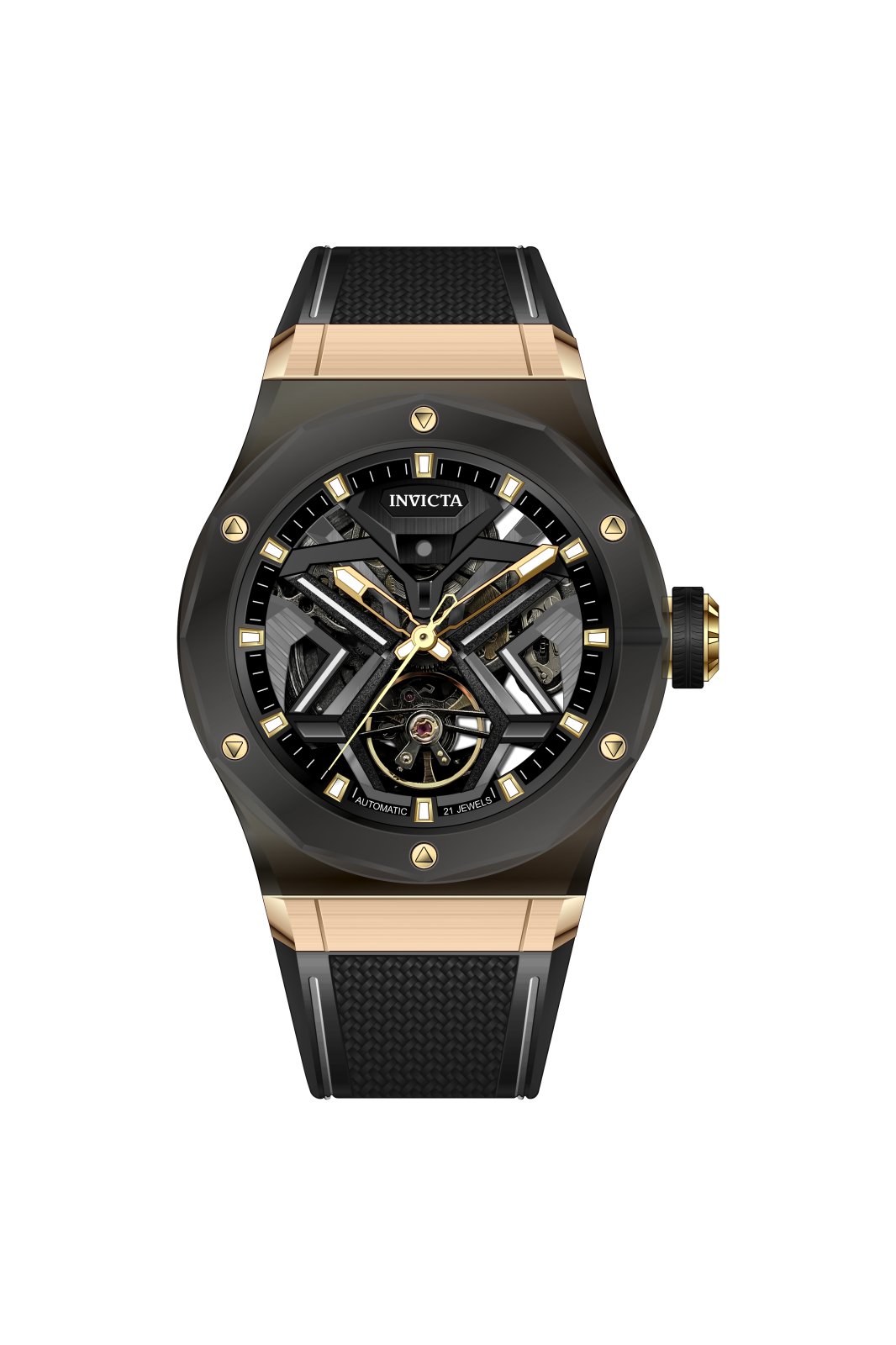 Invicta Celestial 70110 Ανδρικό Ρολόι - Αυτόματη Κίνηση - Γυαλί K9 με Μαύρο Καντράν - 45 mm