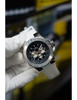 Invicta Aviator 50962 Reloj de Hombre - Movimiento de Cuarzo - Acero Inoxidable con Esfera Negra - 50 mm
