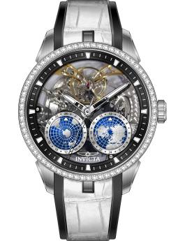 Invicta Objet D Art 70194 Reloj de Hombre - Movimiento Automático - Acero Inoxidable con Esfera Plateada - 45 mm