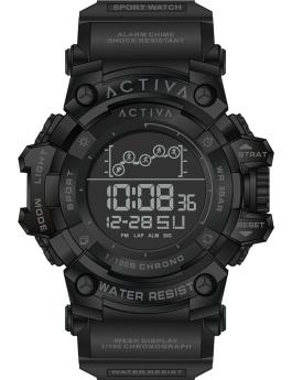 Activa Digital ACW8082-027 Reloj de Hombre - Movimiento Digital - Abs con Esfera Negra - 50 mm