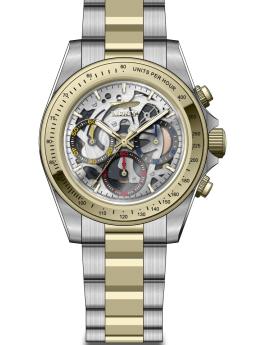 Invicta Speedway 50277 Reloj para Hombre - Movimiento de Cuarzo - Acero Inoxidable con Esfera Plateada - 39 mm