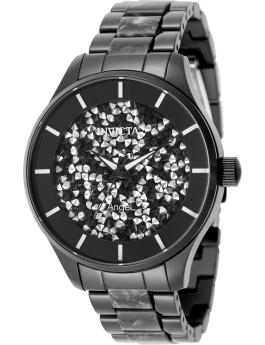 Invicta Angel 50596 Relógio Feminino - Movimento Quartz - Aço Inoxidável com Mostrador Preto - 40 mm